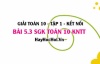 Bài 5.3 SGK Toán 10 tập 1 Kết nối tri thức